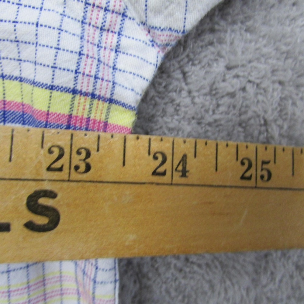 Siegfried & Company Shirt Mens Large Multicolor Plaid Short Sleeve Button Front - Picture 7 of 8